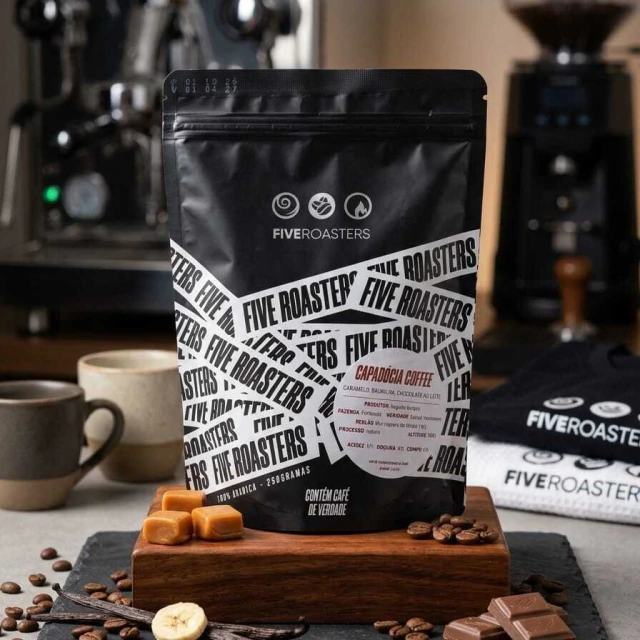 Embalagem do café Five Roasters Capadócia