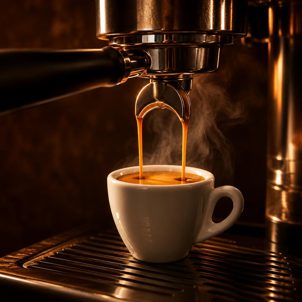 Preparo de café em Espresso