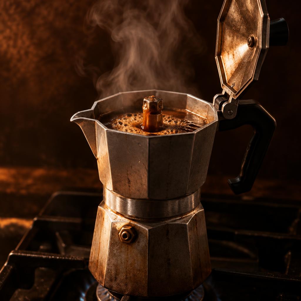Preparo de café em Italiana