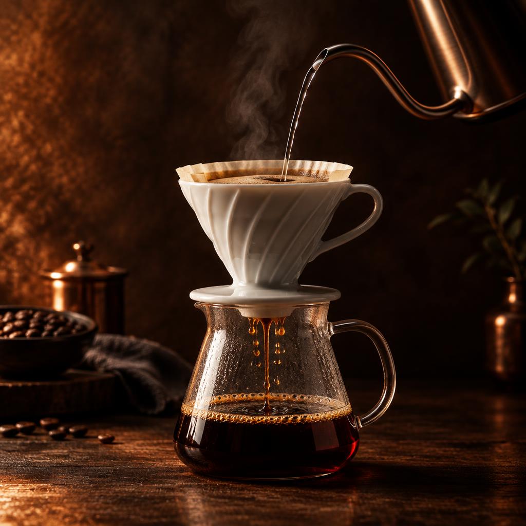 Preparo de café em V60